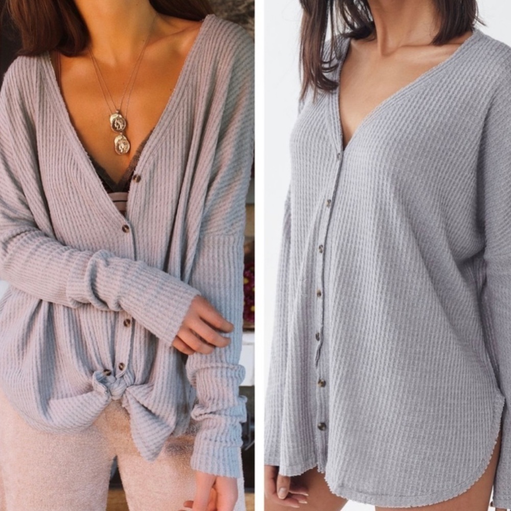 Urban Outfitters Out From Under Jojo Oversized Thermal Top